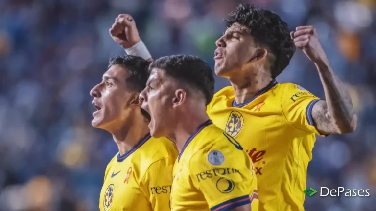 Club América celebración vs Cruz Azul