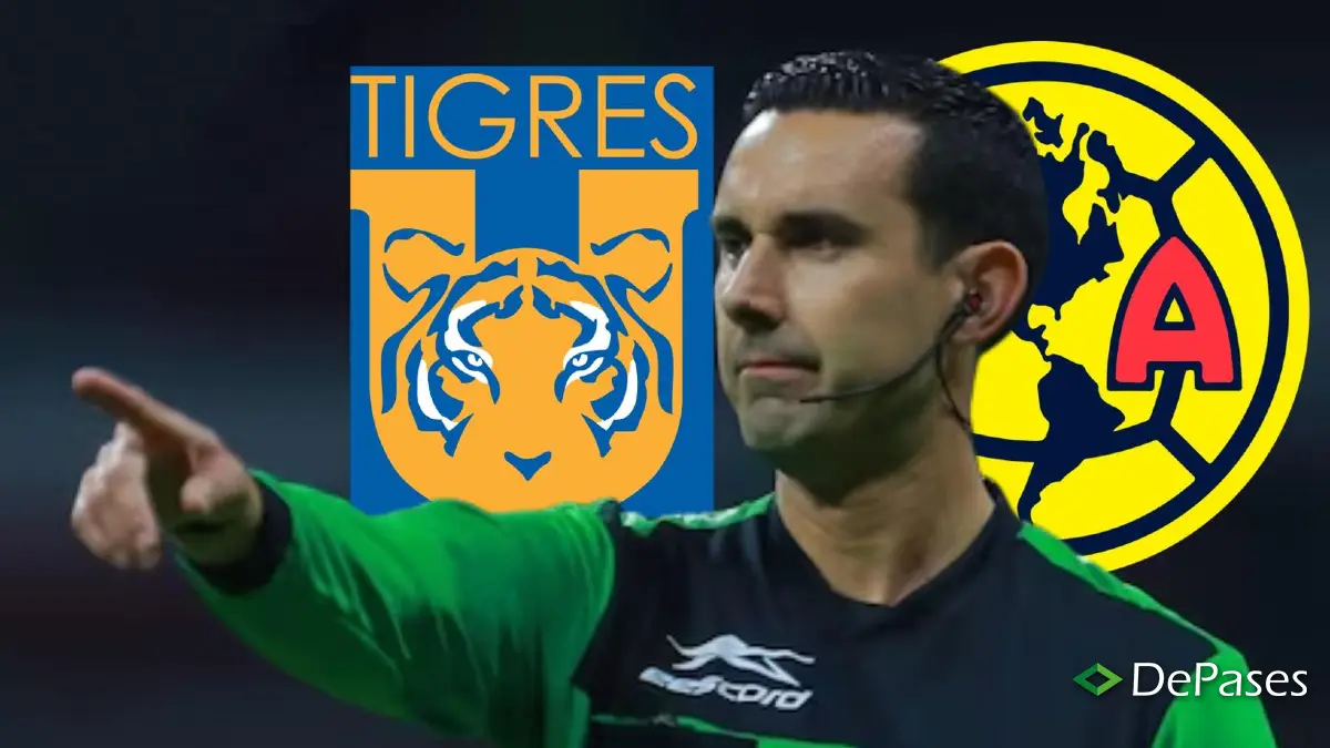 Árbitro Club América vs Tigres