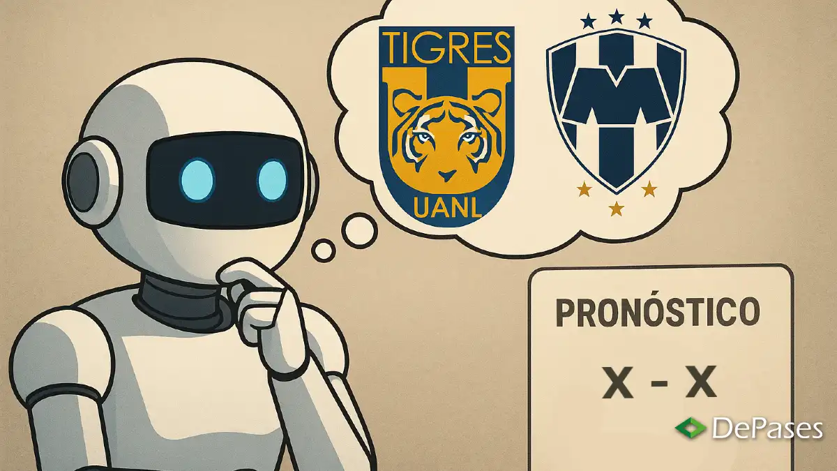 IA Inteligencia Artificial Tigres vs Rayados Monterrey